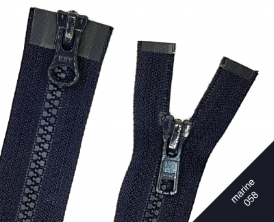 YKK Reißverschluss 2-Wege Teilbar – 70 Cm, Olivgrün, Metallzähne, Messingfarben