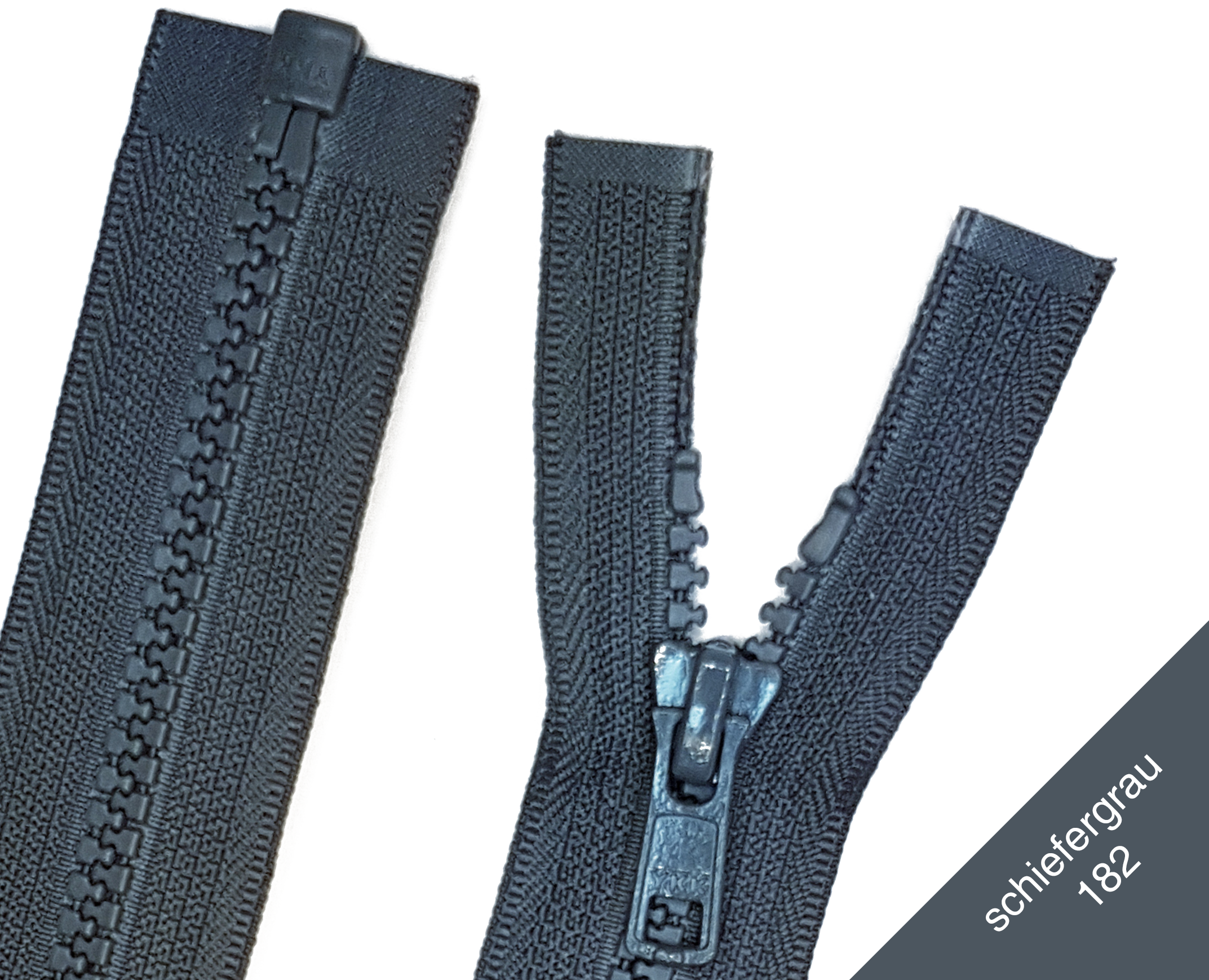 30-70 cm teilbar Reißverschluss Polyester Farbwahl Zipper Metallzipper 5mm  3,2cm