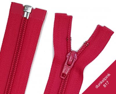 Rosa Reißverschluss Kunststoff 5mm - 50cm Nicht Teilbar Für Hosen & Taschen