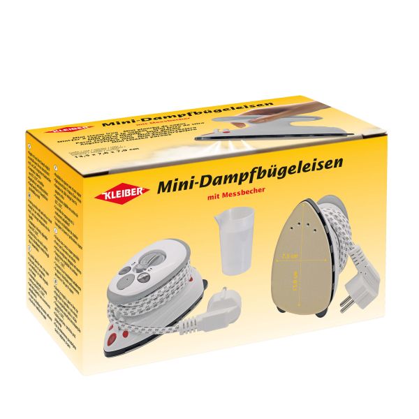 Mini Dampfbügeleisen mit antihaftbeschichteter Bügelfläche Bild 1