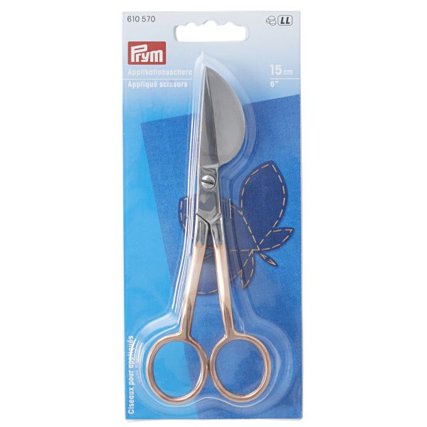 Applikationsschere 15 cm roségold karte