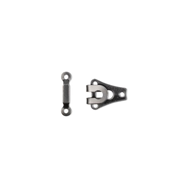 Hosen oder Rockhaken und Stege, 9mm, schwarz lose