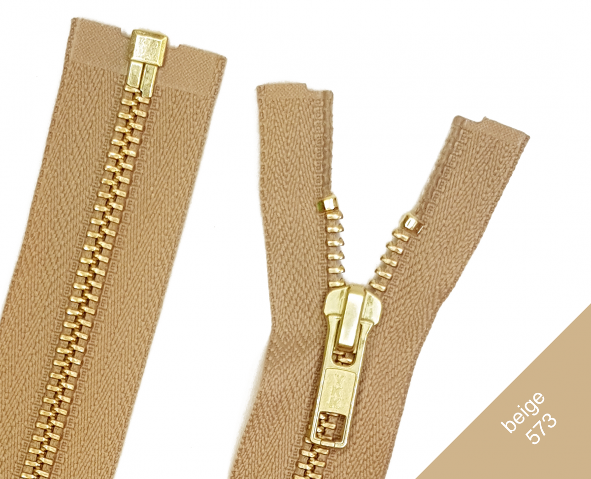 YKK Reißverschluss Metall Teilbar 58cm - Dunkelgrau Für Jacken Und Sportswear