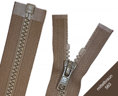 YKK Reißverschluss – 1-Wege Teilbar, Weiß, 190 Cm Lang, Kunststoff-Spirale, 5 Mm Breite
