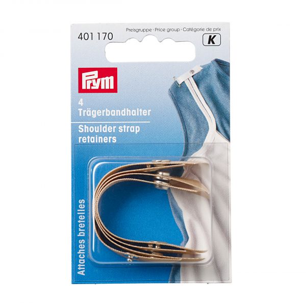 4 Stück Trägerbandhalter von Prym Haut
