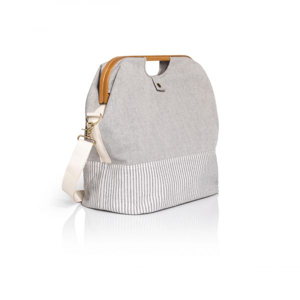 Store & Travel Bags "Canvas & Bamboo" S in grau 1