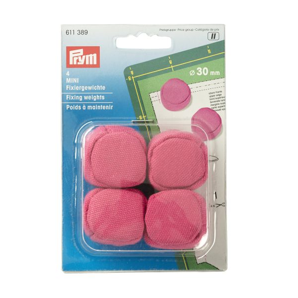 Fixiergewichte MINI von Prym pink karte