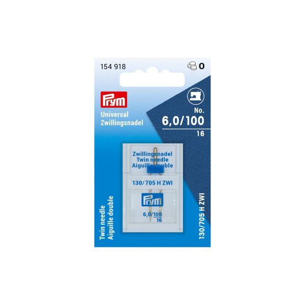 Prym Doppel-Nähmaschinennadel "Universal", 130/705, 100/6,0mm